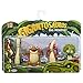 Gigantosaurus Character Figures 4 Pack with Articulated Arms & Tails, Dinosaur Toys Stand Approx. 3-3.5