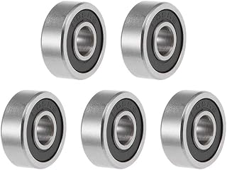 uxcell 605-2RS Deep Groove Ball Bearings Z2 5mm X 14mm X 5mm Double Shielded Carbon Steel 5pcs