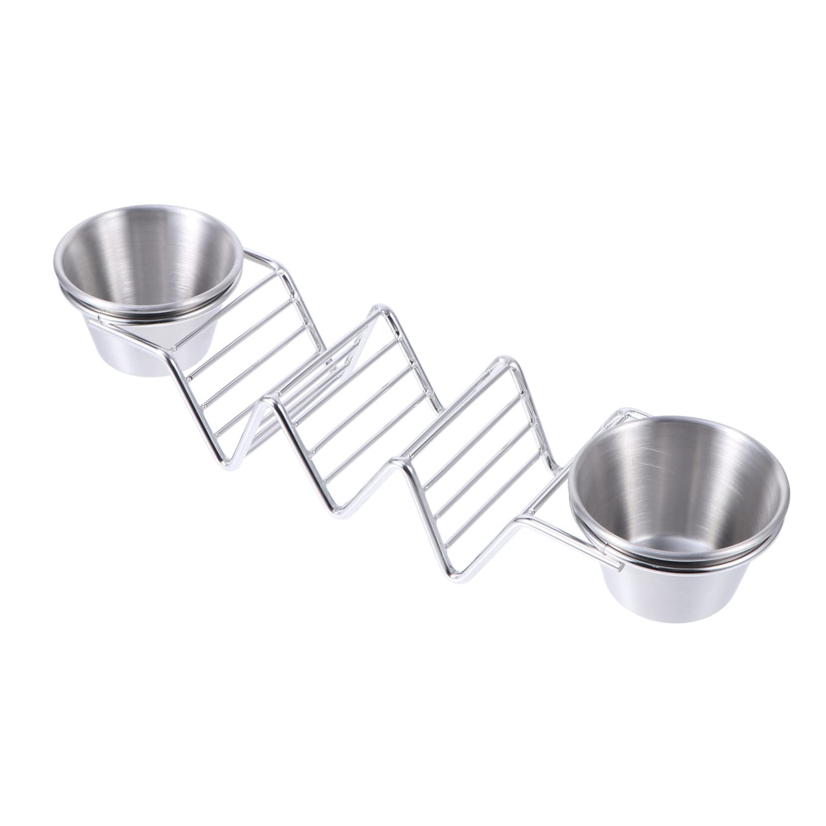KICHOUSE 1pc Crepe Stand Taco Holder Home Taco Rack Taco Stand up Holder Taco Tray Holder Tacos De Mexican Taco Rack Taco Wire Holder Taco Shell Holder Homemade Stainless Steel Silver