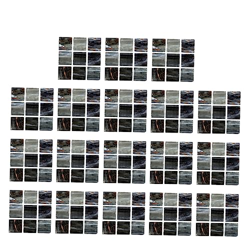 Gadpiparty 18 Piezas Pegatinas de pared a prueba de aceite Pelar y pegar azulejos de cocina. mosaico decoración paredes Pegatinas de baldosas extraíbles azulejos decorativos pegatinas Negro