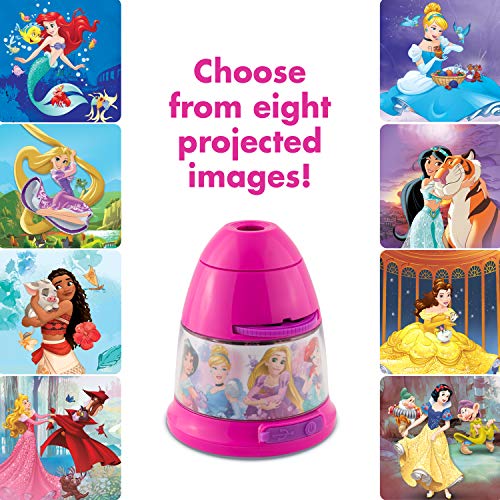 Projectables Disney Princess Led Night Light, Micro-Usb Plug-In Or Battery Operated, 8 Image Of Moana, Cinderella, Rapunzel, Jasmine, And More, Ideal For Girl's Room, Bedroom, Nursery, 43684 , White #TOP1