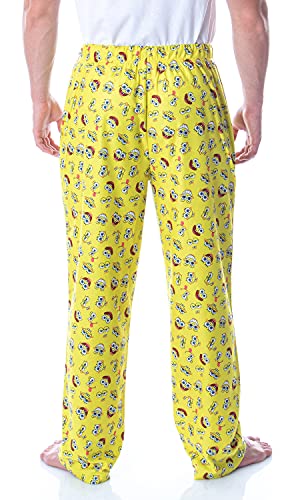 Nickelodeon Men's SpongeBob SquarePants Face Expressions Loungewear Pajama Pants4