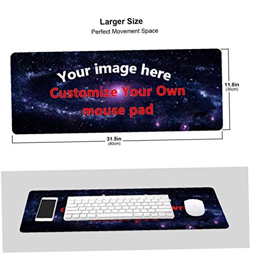 Personalized Mouse Pad Make Your Own Customized Large Gaming Mousepad Custom Mouse Mat For Office Dorm Personalised Gifts Presents For Boyfriend Girlfriend Dad Mom Child-31.5X11.8 In #TOP5