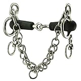 Coronet Tom Thumb Jointed Rubber Mouth Pelham Bit, 5-Inch