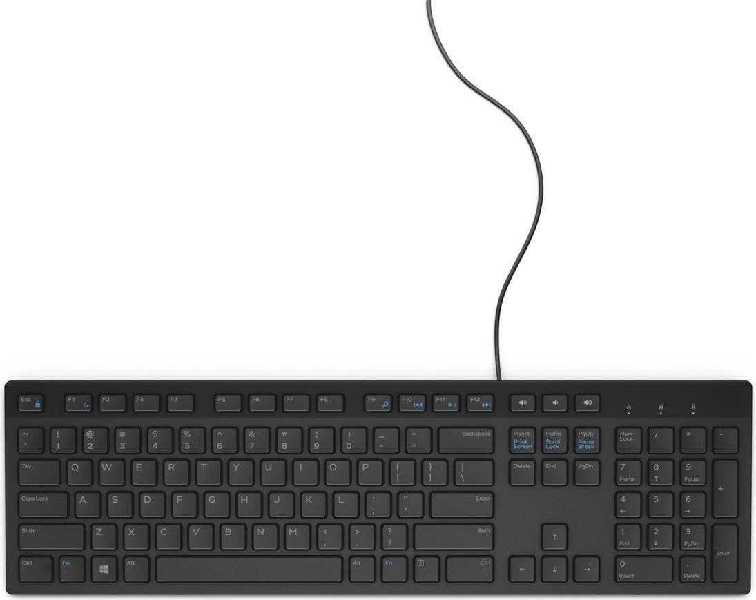 Dell KB216 Keyboard USB QWERTY US International Black Full-Size 100 Wired USB 104 Keys Black