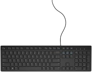 Dell KB216 Keyboard USB QWERTY US International Black Full-Size 100 Wired USB 104 Keys Black