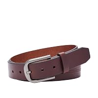 Fossil Cinture da uomo in pelle con fibbia nera