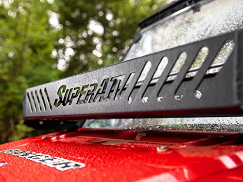 SuperATV Hood Rack Bravo for Polaris Ranger XP 1000 / Crew (See Fitment) | 150 Pound Weight Limit | Multiple Tie-Down Points | Powder-Coated Steel | OEM Mounting Points