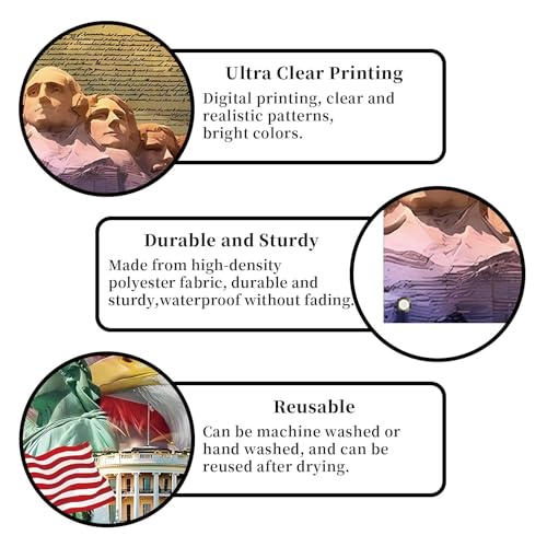 Image of Red White and Blue American Flag Eagle Backdrop Memorial Day Banner 4th of July Fourth of July Veterans Day Patriotic Party Decoration and Supplies for Home