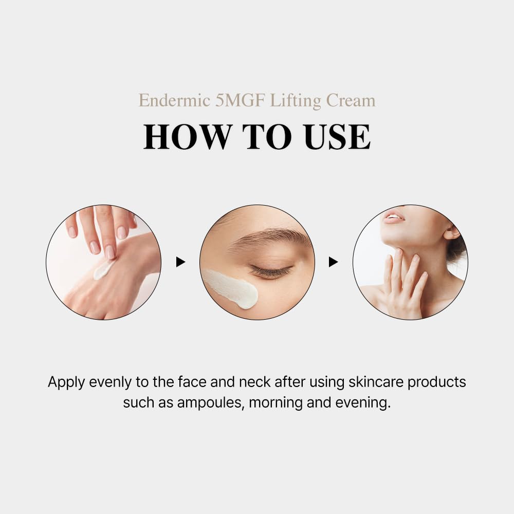 Endermic EGF Cream – Hydrating & Firming Face Cream with EGF & Peptide Complex for Smooth Texture and Radiant Skin (30ml / 1.01 fl. oz.) - Image 5