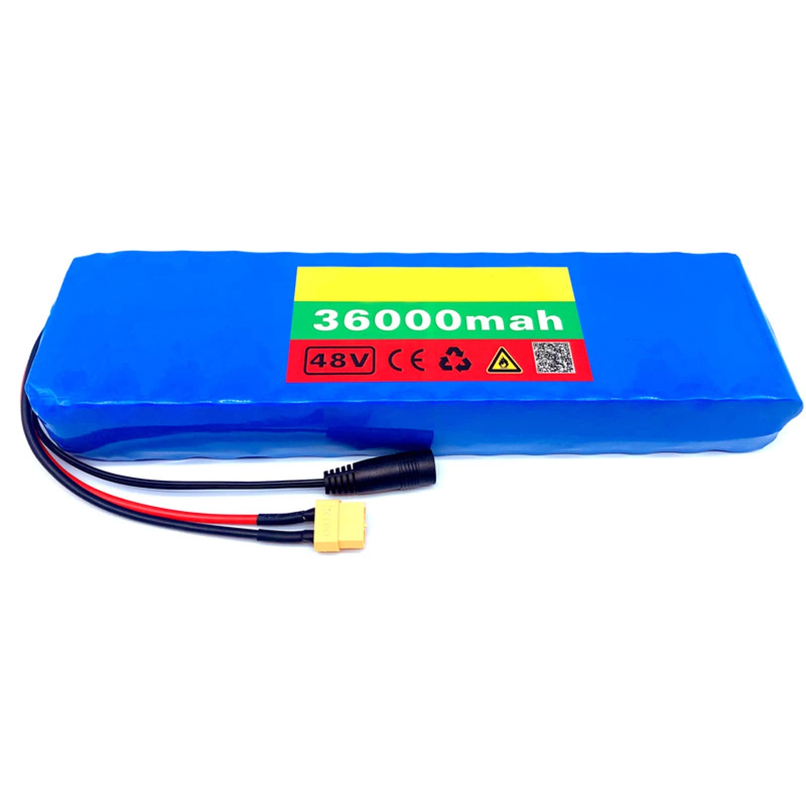 Accumulateur Lithium 36ah Batterie Lithium-ion 48V 36Ah Pour Vélo électrique - BMS Protection, Chargeur Inclus, Moteur 1500W Max Batterie Moteur 1500W