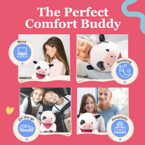 Image of Lilly's Love Weighted Stuffed Animal, 5lb | Sensory Weighted Plush for Kids and Adults | Machine Washable Plushies w /Removable Inner | Calming Weighted Stuffed Animals for Anxiety, Cassie The Cow