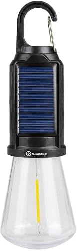Solar USB Rechargeable LED Camping Light – 18cm Portable Camping Bulb with Type-C Charging, Hanging Hook, 3 Light Modes, IP65 Waterproof Lamp for Camping & Emergency Use