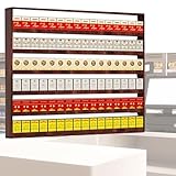 Kommerzieller Zigarettenetuihalter - Mehrstöckiger Tabakständer, an der Wand und auf der Arbeitsplatte montierte Streichholzbriefchen-Ausstellungsregale für Bars und Supermärkte (Größe: 70 x