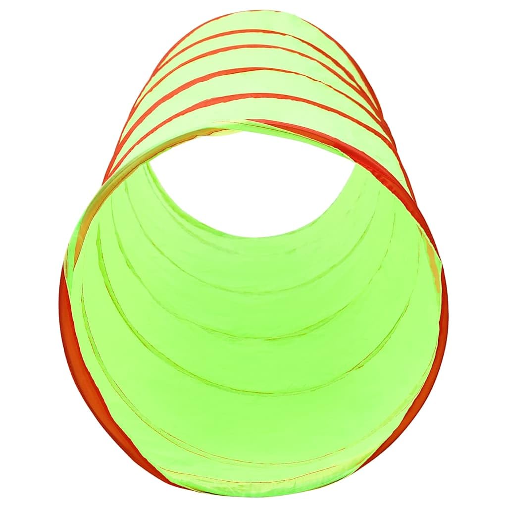 Genérico Túnel de Juegos para niños con 250 Bolas poliéster Verde 175 cm,Juegos y Juguetes,Estructuras para Juegos al Aire Libre,Tiendas y túneles de juego-3107757