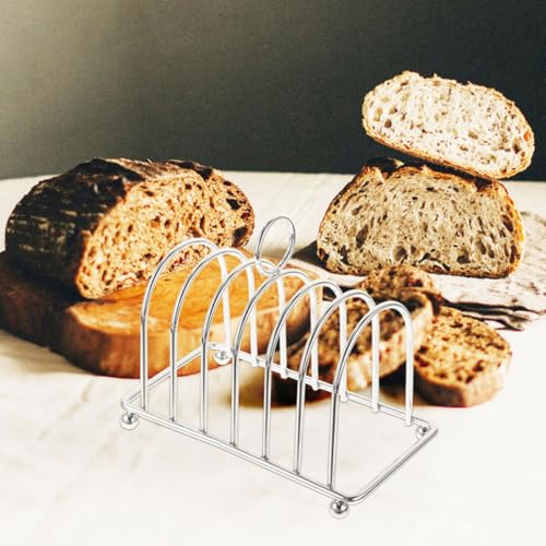 Soporte para tostadas de acero inoxidable con ranuras múltiples, pack de 2 5
