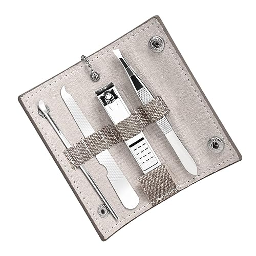 WOFASHPURET Complete Manicure Set Nail Clippers Nail File Tweezers and Ear Wax Picker Perfect for Hand and Foot Care