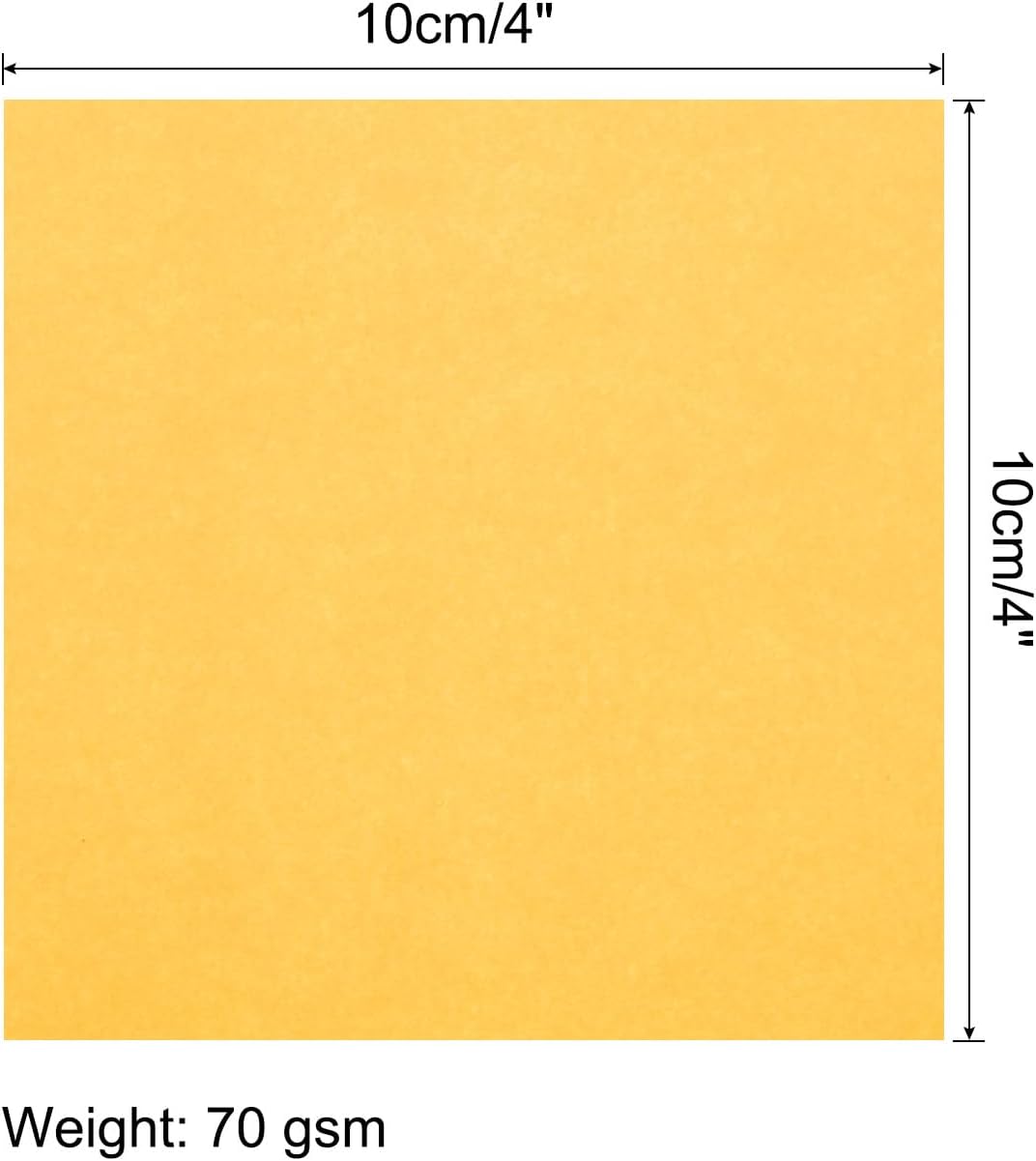 MECCANIXITY 50 Sheet Origami Paper Double Sided Gold 4x4 Inch Square Sheet for Art Craft Project, Beginners, Gifts Decor image 2