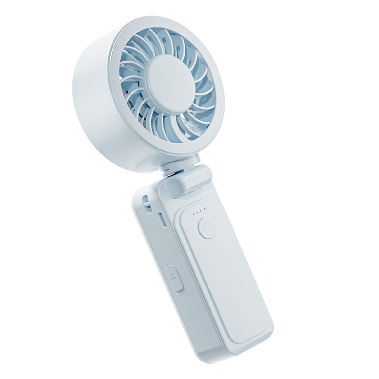 Kalttoy Blue Usb Rechargeable Handheld Fan With Clip Compact Personally Cooling Fan 4 Adjustable Speed Can Be Attached To Umbrellas Portable Handheld