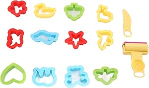 BEdaw Playdough Cutters, Educational Relaxing Light Durable ABS Plastic ...