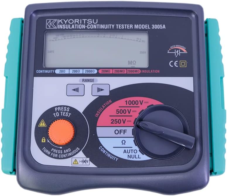 Kyoritsu 3005A Digital Insulation/Continuity Testers Test voltage 250V