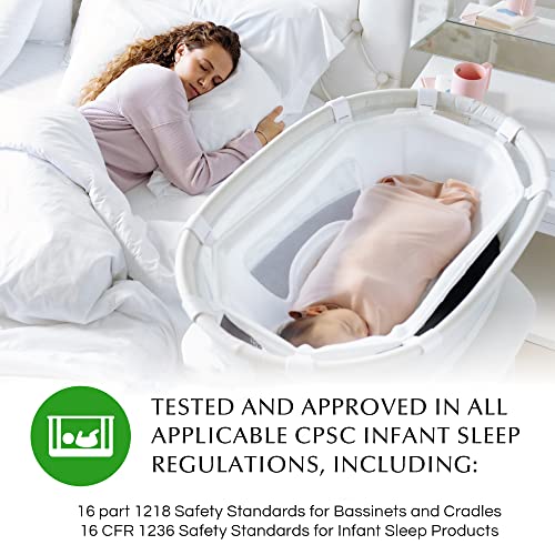 Mysnuggly Newborn Bassinet Insert Compatible With 4Moms Bassinets | Patented Safe Real Cuddling Feeling For Better Sleep #TOP1
