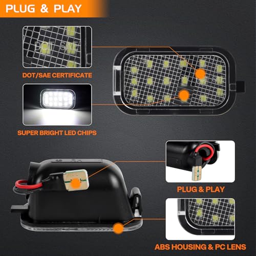 Luces LED bajo espejo lateral para Chevy 2007-2014 miniatura 3