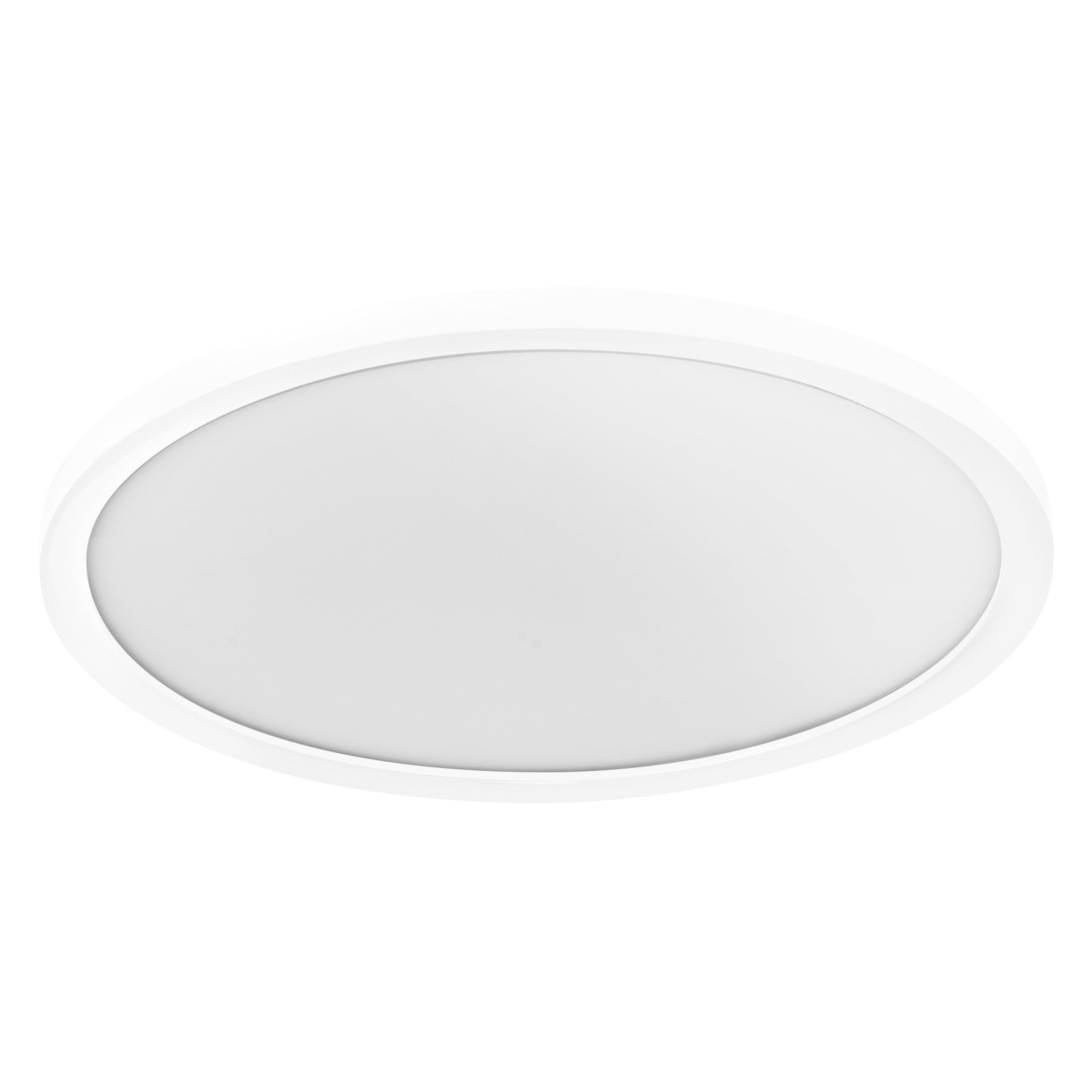 OSRAM Smart+ Matter Over WiFi Orbis Disc Bathroom Ceiling Light, White Aluminium Light, TW and Dimmable, IP44 Protection, for Bathroom