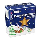 Pyramidenkerzen groß JEKA Kerzen PK 18/100 Pyramidenkerzen (18 Stück/Pack) groß Natur Größe ca. 17 x 105 mm