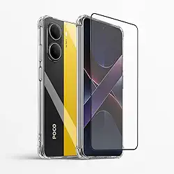 Kit Capa Anti Impacto + Película de Vidro 3D para Xiaomi (Poco X7 Pro) com Kit de Limpeza