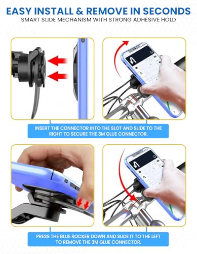 Support de téléphone pour vélo guidon iPhone Samsung smartphone - 3
