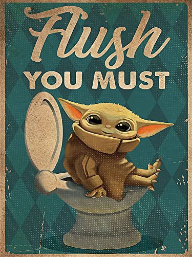 Gemzono Diamond Painting Kits For Adults, Diy 5D Diamond Painting, Round Full Drill Diamond Art Kits Gem For Home Wall Diamond Dots Decor Gifts Baby Yoda (12X16 Inch/ 30X40Cm) #TOP3