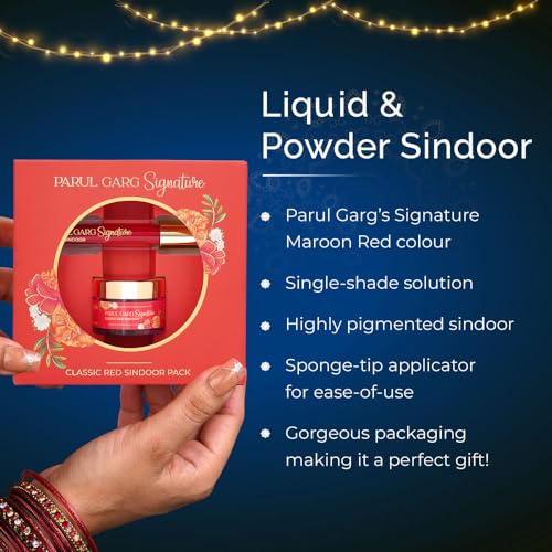 Parul Garg Signature Sindoor Pack: Liquid & Powder Sindoor,1 Count - Image 5