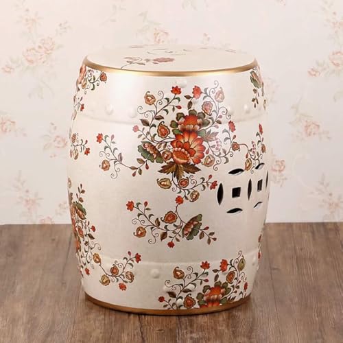 Taburete decorativo de cerámica para jardín