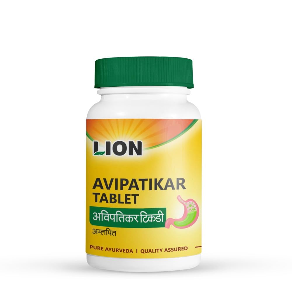 Lion Avipattikar Tablets | Effective Solution for Acidity & Indigestion | Digestive Health (200 Tablet Pack Of 1)-image-46