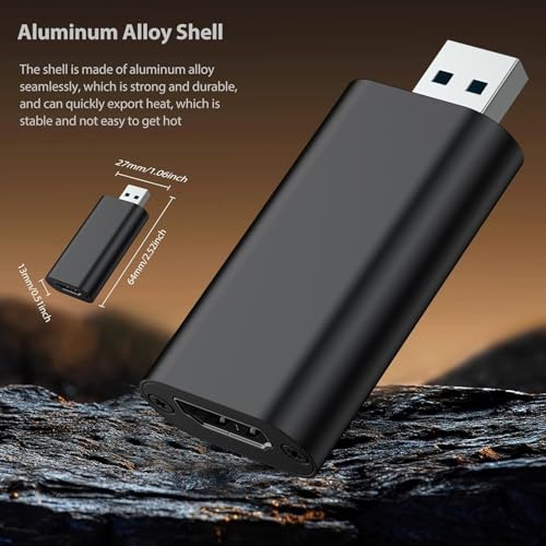 Image of NEXSA Premium 4K HDMI to USB 3.0 Video Capture Card 1080P 60FPS Black