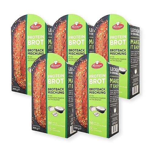 BIELMEIER 1,50 KG KÜCHENMEISTER Brotbackmischung mit Backschale Proteinbrot a 0,3 KG Frießinger Mühle