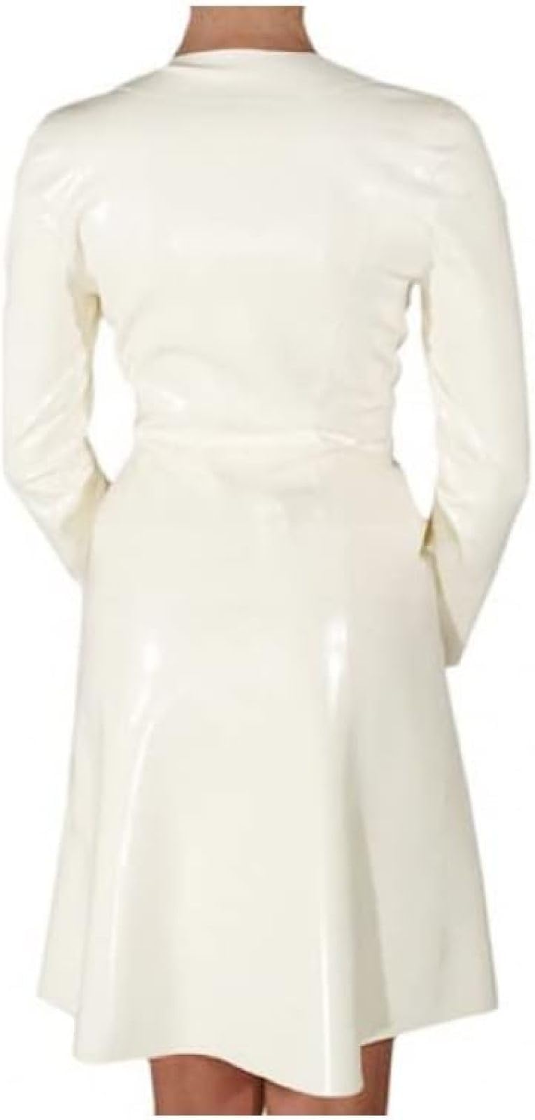 white latex bodycon dress White Latex Dress