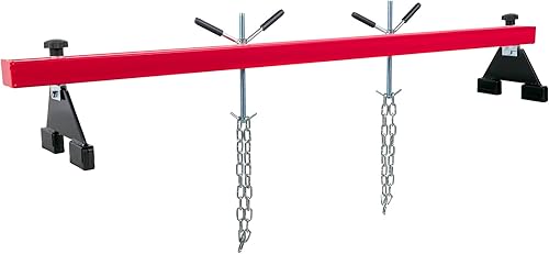 Miniatura 8 de VEVOR Barra de soporte del motor, capacidad de 1100 libras, barra transversal del motor, elevador de motor de 2 puntos, ganchos dobles, polipasto de