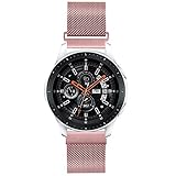 【Compatible con los modelos】 --- Correa de repuesto deportiva de acero inoxidable, compatible con Galaxy Watch (42 mm); Galaxy Watch Active (40 mm), Galaxy Watch Active 2 (Galaxy Watch Active2 40 mm Galaxy Watch Active2 44 mm), Gear S2 Classic, Gear Sport, Garmin Vivoactive 3; Fossil Q Gazer; Huawei Watch 2; Moto 360 2nd Gen Men's 42mm; Pebble Time Round Large; Ticwatch 2 / E (Express) / Active / Classic (Nota: no compatible con Gear S2 Smart Watch.)