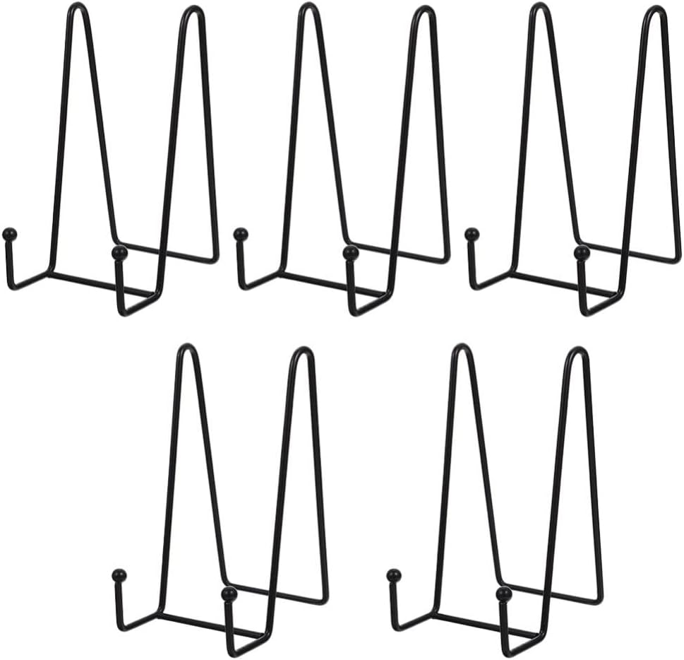 LIFKOME 5pcs Plate Stands for Display Photo Frame Holders Jewelry Display Easel for and Collections Lightweight and Non-Scratch Design