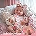 BABESIDE Lifelike Reborn Baby Dolls - Skylar, 17-Inch Realistic Newborn Baby Doll Real Life Baby Doll Girl with Gift Box for Cuddling, Role Playing and Collection
