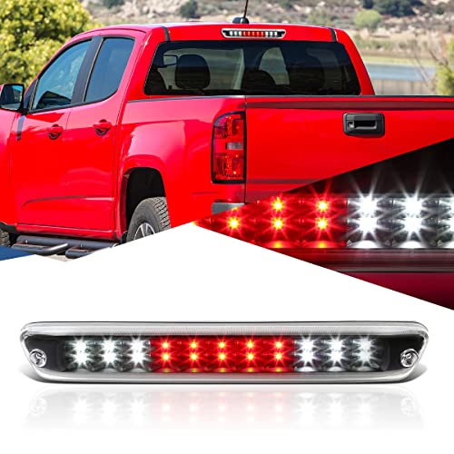 Auto Dynasty Dual Row Full LED Black Housing 3rd Third Tail Brake Light Cargo Lamp Compatible with Chevy Colorado GMC Canyon 04-12