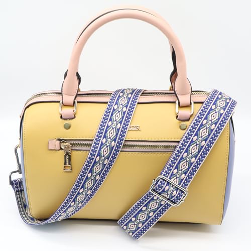 Image of LEMEDE Purse Strap Adjustable Replacement Crossbody Bag Straps Retro Jacquard Embroidery Shoulder Straps for Shoulder Bag