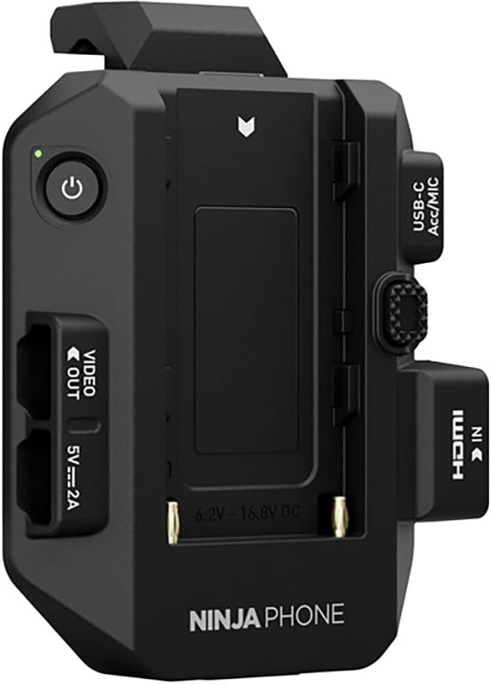 Atomos Ninja Phone with an iPhone displaying video feed