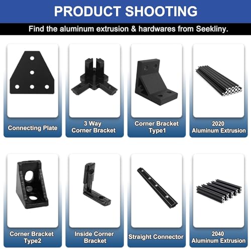 Image of 12pcs 3030 Brackets T Plate Connector Joint Plate T Slot Hardware V Slot Accessories 3030 Aluminum Extrusion Bracket Silver