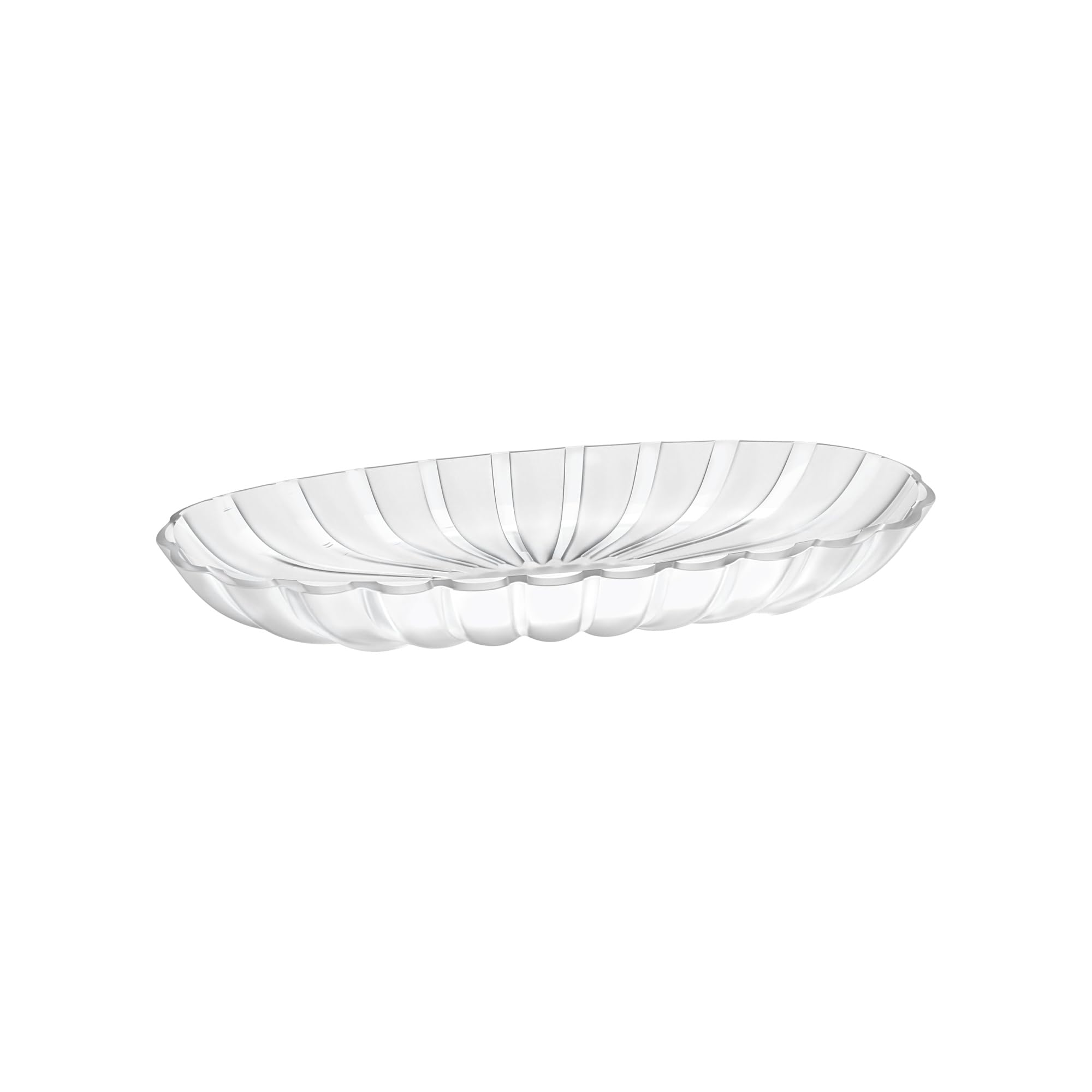 GUZZINI - Servierschale "Dolcevita", Bio-Based Plastic, Mother of pearl, 38x19xh4,5, Durchsichtig,weiß