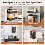 Magnetic Spice Rack for Refrigerator Black, 7 Pack - Image 6