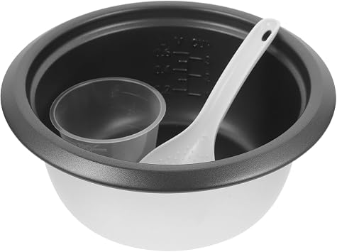 Rice Cooker Inner Pot with Non-Stick Pot Replacement 8.3x9Inch Alloy Inner Insert for Home Cooking Compatible with Aroma Liner