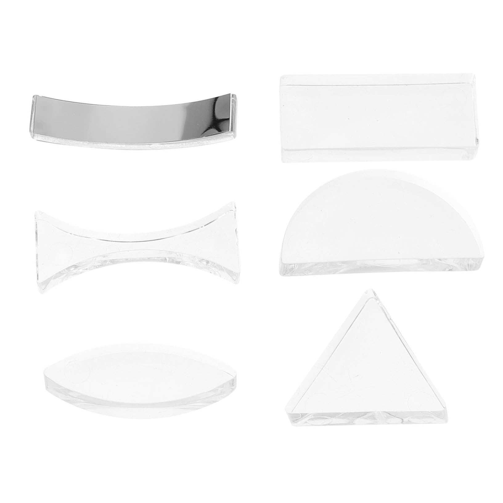 Homoyoyo Lentilles Optiques Transparents Pour Enseignement Physique Kit Portable Avec Lentilles Concaves Et Convexes Accessoires Précis Pour Laboratoire Scolaire